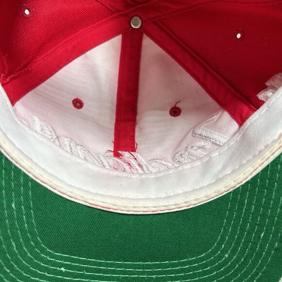 Vintage Sports Specialties‎ Idiana Hoosiers Script Snapback Hat Red Wool Cap - Picture 6 of 9